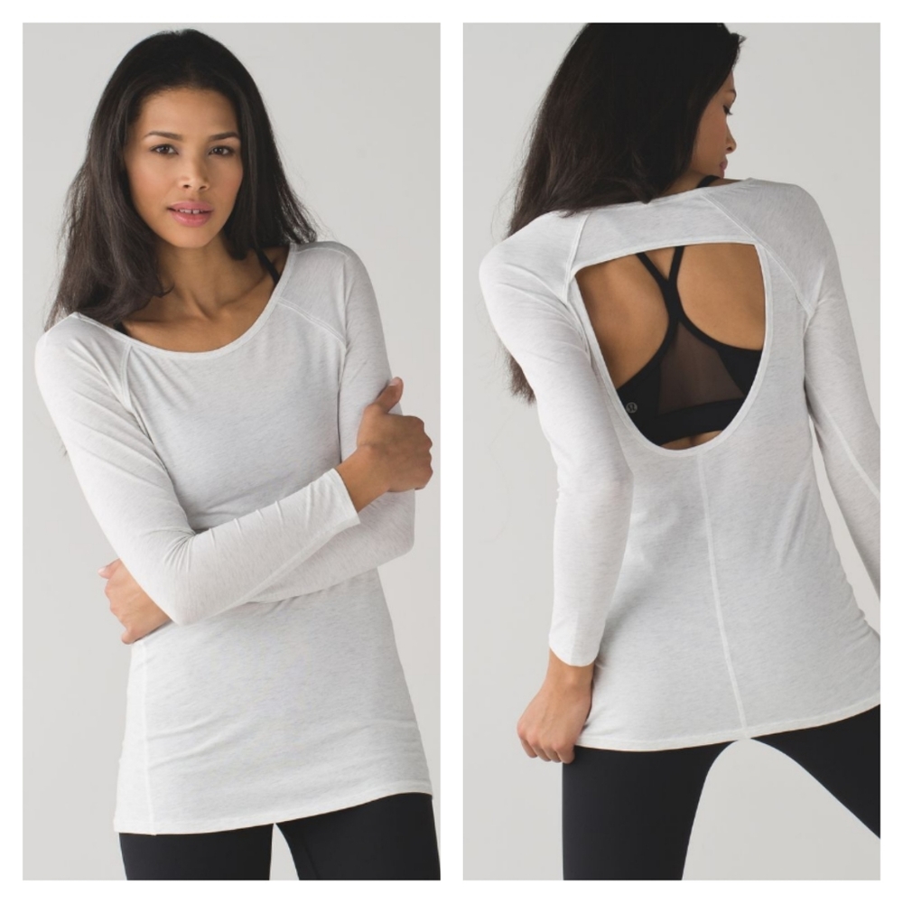 lululemon athletica White Long Sleeve Top